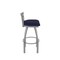 Holland Bar Stool Co OD411 Jackie Low Back Stainless Steel 25 Swivel Outdoor Counter Stool with Breeze Sapphire Seat OD41125SSOD001 - alternate 6
